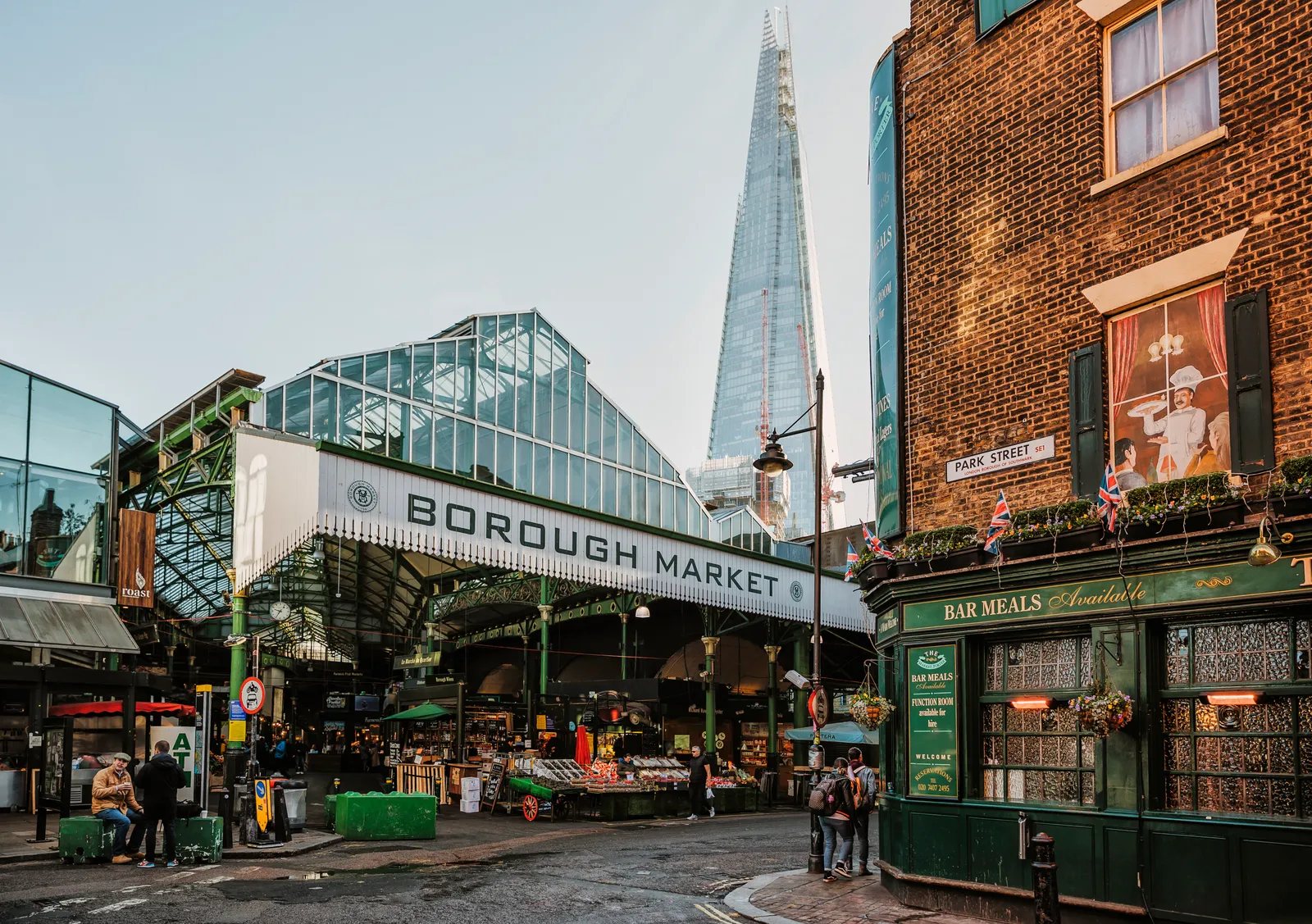 Borough Market, opposite the clinic in London Bridge